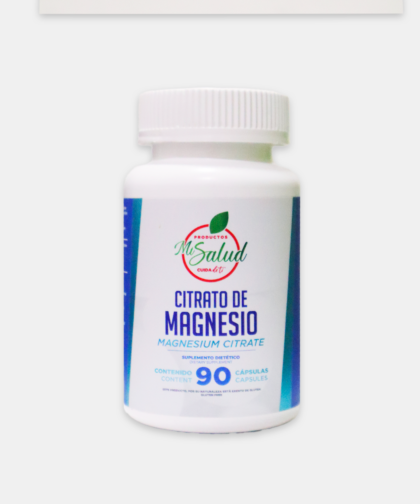 Citrato de Magnesio 90 cápsulas