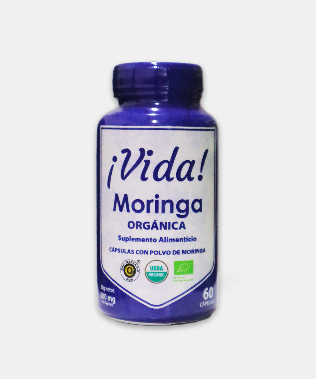 Vida Moringa orgánica 60 cápsulas